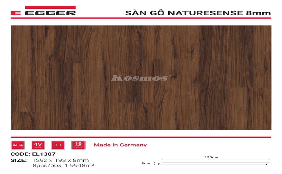 Sàn Gỗ Egger Naturesese Aqua 8mmm - EL1307