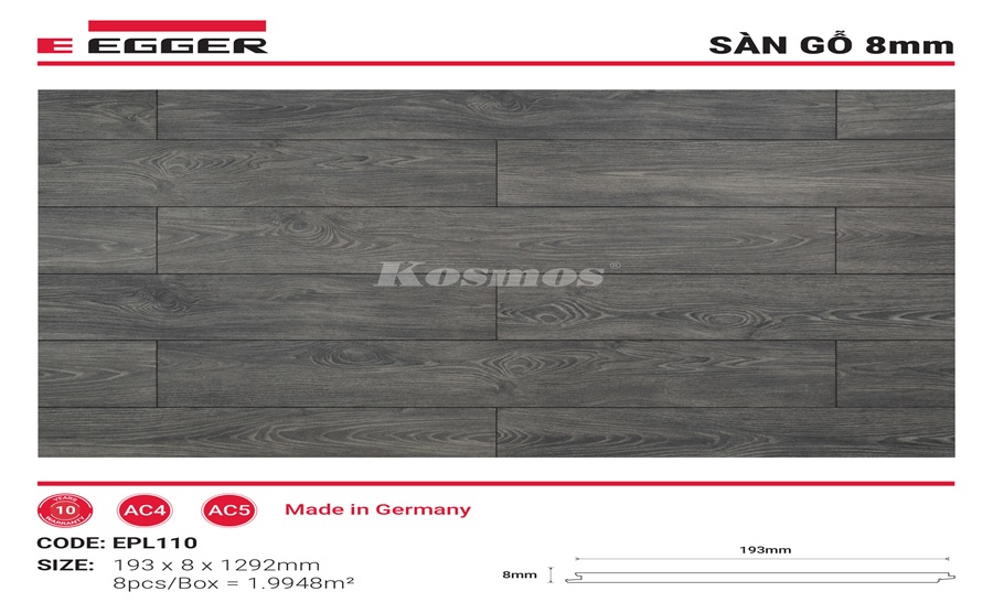 Sàn Gỗ Egger 8mm - EPL110