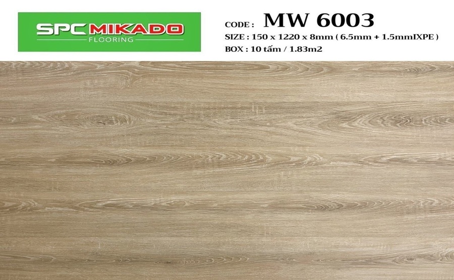 Sàn nhựa hèm khóa Mikado 8mm MW 6003