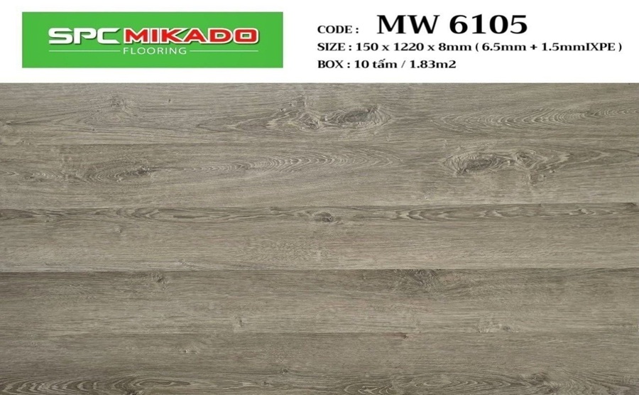 Sàn nhựa hèm khóa Mikado 8mm MW 6105