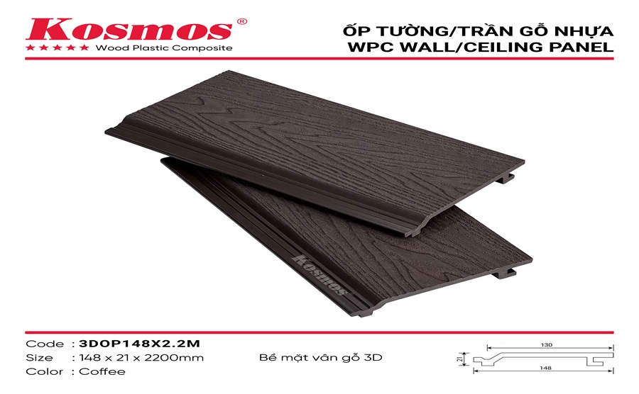 Tấm ốp một sóng ngoài trời Kosmos 21mm 3DOP148X2.2M
