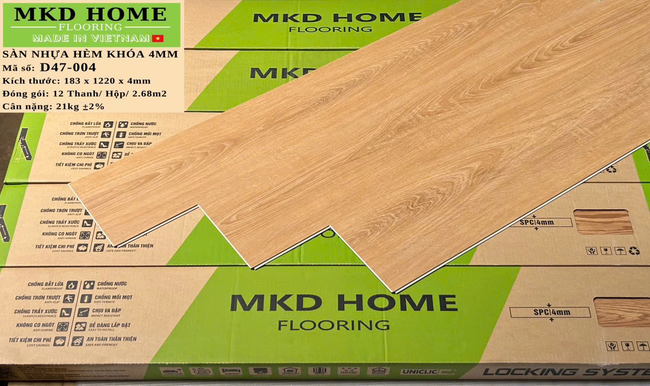 Sàn nhựa hèm khóa Mikado 4mm D47-004